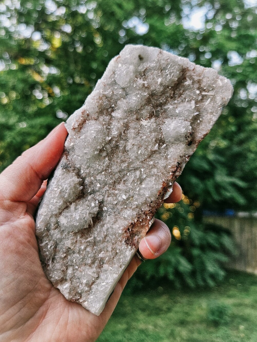 Apophyllite Hematite Gemstone